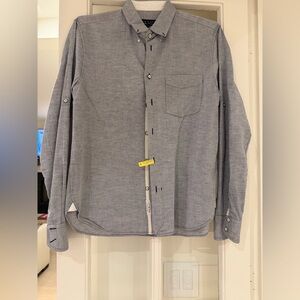 Rag & Bone Grayish Blue Textured Shirt